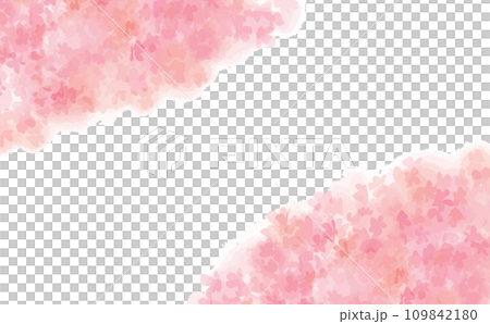 手繪櫻花背景插畫素材 手繪櫻花背景插畫素材 109842180