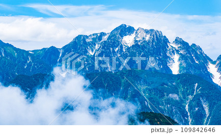 夏の爺ヶ岳登山(爺ヶ岳から望む剱岳) 夏の爺ヶ岳登山(爺ヶ岳から望む剱岳) 109842646