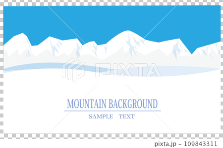 シームレスな山脈のイラスト 109843311