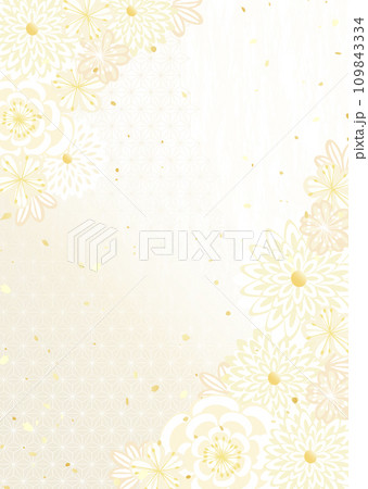 着物やかんざしのような和風花柄のベクター背景素材 着物やかんざしのような和風花柄のベクター背景素材 109843334