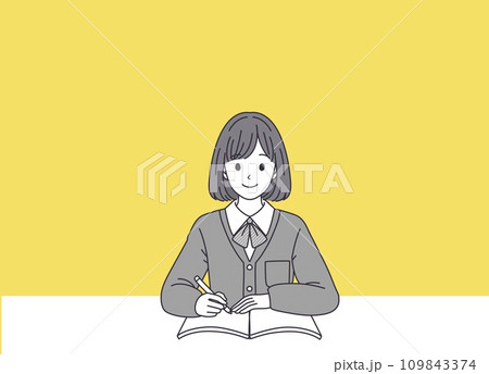 学生のイラスト素材 109843374