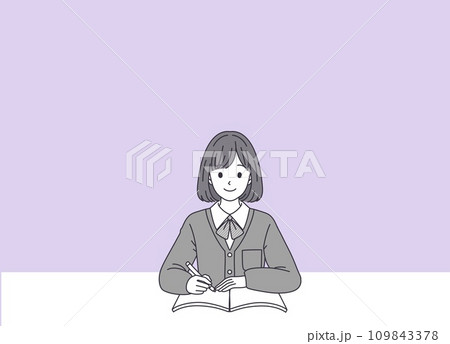 学生のイラスト素材 109843378