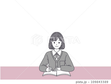学生のイラスト素材 学生のイラスト素材 109843389
