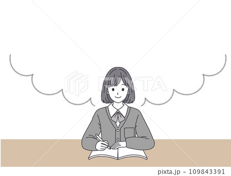 学生のイラスト素材 109843391
