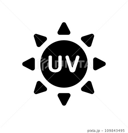 UV (紫外線) ベクターアイコンイラスト 109843495