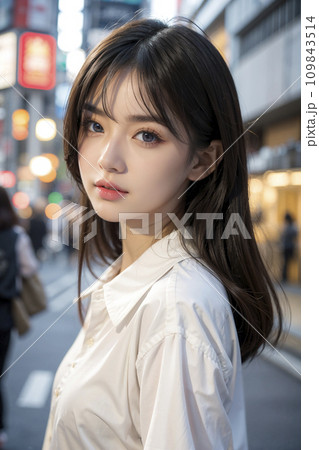 街角スナップ 素敵なお姉さん(AI生成画像) 街角スナップ 素敵なお姉さん(AI生成画像) 109843514