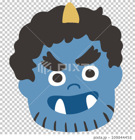 Simple setsubun blue demon vector illustration Simple setsubun blue demon vector illustration 109844458