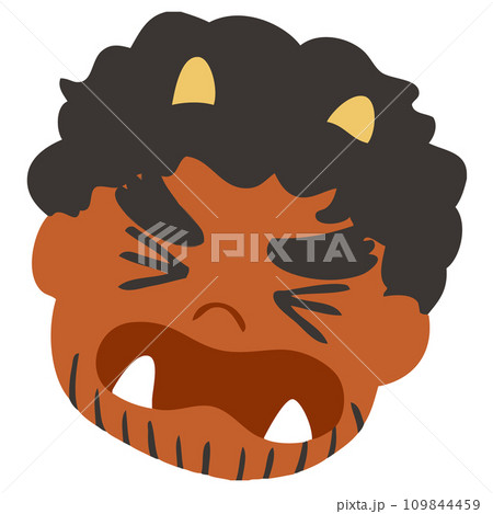 シンプルな節分の赤鬼のベクターイラスト 109844459