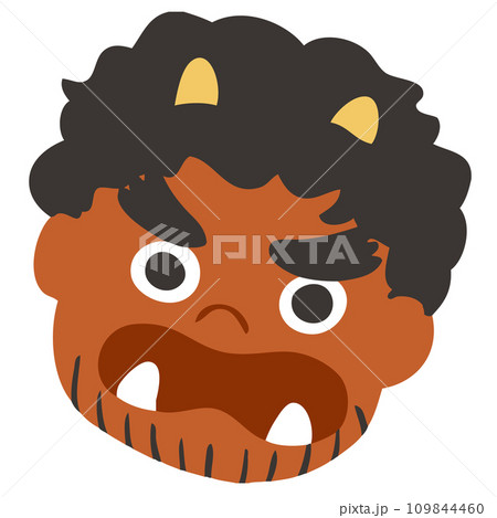 シンプルな節分の赤鬼のベクターイラスト 109844460