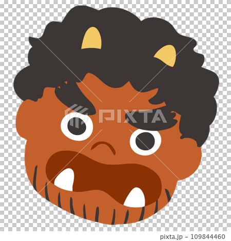 シンプルな節分の赤鬼のベクターイラスト 109844460