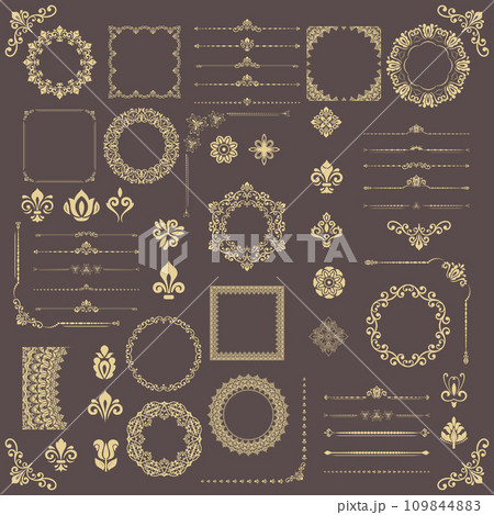 Vintage Big Set of Classic Patterns. Collection of Graphics Vintage Big Set of Classic Patterns. Collection of Graphics 109844883