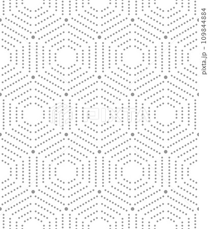 Seamless Pattern With Hexagonal Dotted Shapes Seamless Pattern With Hexagonal Dotted Shapes 109844884