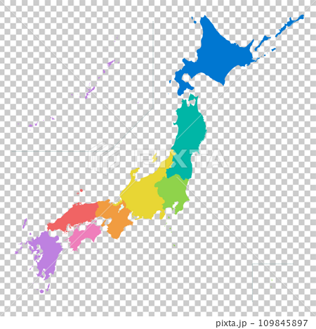 県境のない日本地図 109845897