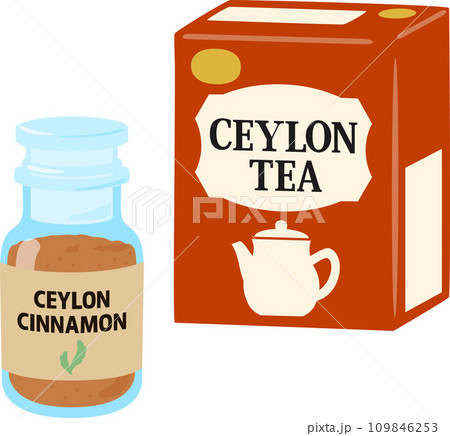 セイロンシナモンとセイロンティー 109846253