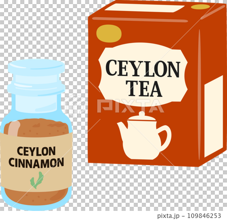 セイロンシナモンとセイロンティー 109846253