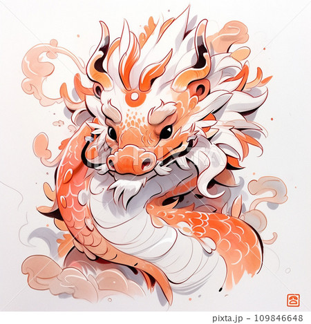 Hand Drawn Dragon Chinese Dragon Tattoo Black White Traditional Japanese  Stock Vector by ©nipatsara 277875076