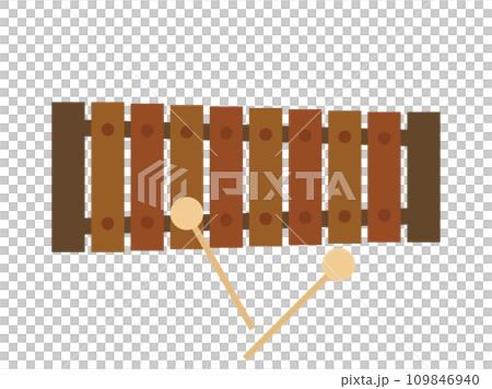 木琴をイメージしたイラスト 109846940