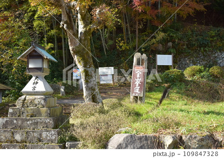 丹波国 明智光秀が築いた「金山城」の周辺 追入神社 丹波国 明智光秀が築いた「金山城」の周辺 追入神社 109847328