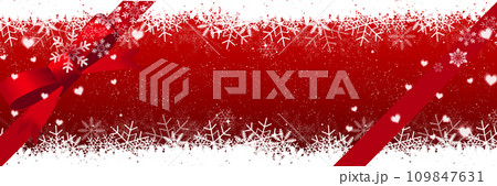 バレンタイン　ハート　冬　模様　背景 109847631