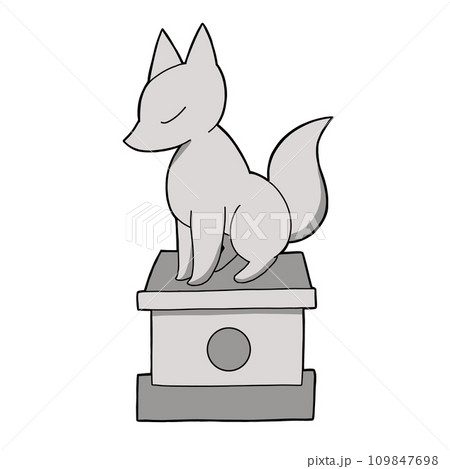 狐の石像 109847698