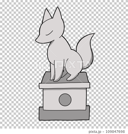 狐の石像 109847698