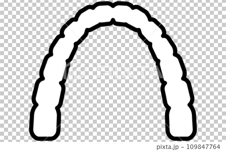 歯科:歯並びの矯正で使う矯正器具、マウスピース 歯科:歯並びの矯正で使う矯正器具、マウスピース 109847764