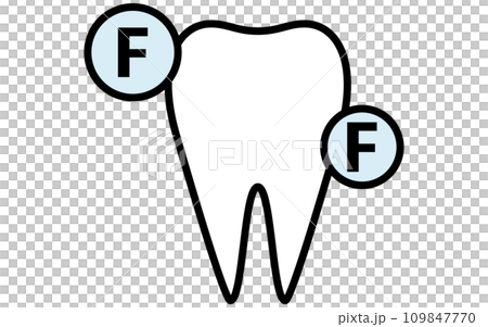 Dental: Fluoride application image icon, simple line drawing 109847770