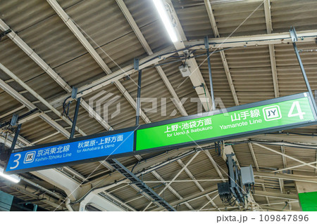 【交通イメージ】駅番線案内（東京駅） 109847896
