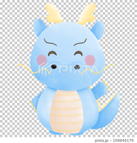 blue dragon in new year 2024 109848179