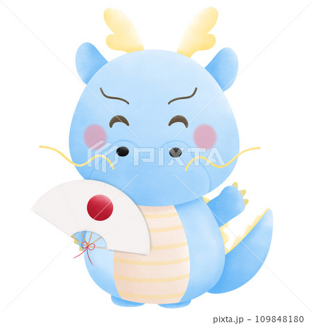 blue dragon in new year 2024 109848180