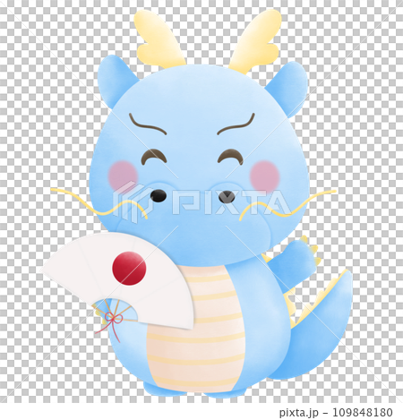 blue dragon in new year 2024 109848180