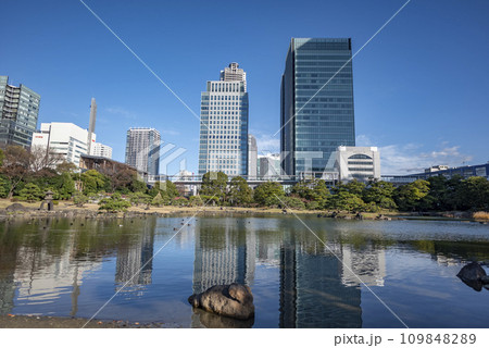 旧芝離宮庭園の朝 旧芝離宮庭園の朝 109848289