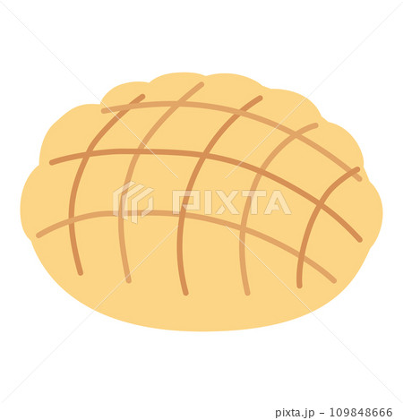メロンパンのイラスト 109848666