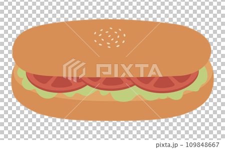 vegetable sandwich illustration vegetable sandwich illustration 109848667