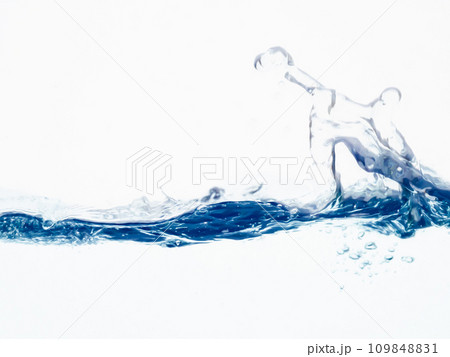 波打つ水　流れ　 109848831