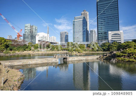 旧芝離宮恩賜庭園西湖の堤 旧芝離宮恩賜庭園西湖の堤 109848905