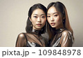 若いアジア人女性二人のビューティーイメージ(AI生成) 109848978