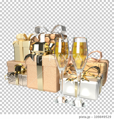 The gold text and gift box for Valentine's Day concept 3d rendering The gold text and gift box for Valentine's Day concept 3d rendering 109849529