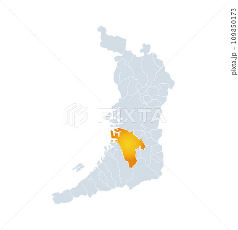 堺市と大阪府地図 109850173