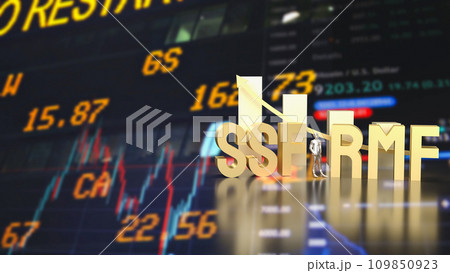 The gold ssf and rmf text for Business concept 3d rendering. The gold ssf and rmf text for Business concept 3d rendering. 109850923