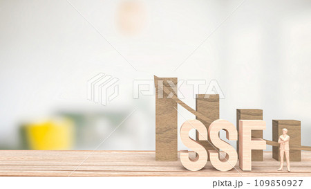 The wood ssf text for Business concept 3d rendering. The wood ssf text for Business concept 3d rendering. 109850927