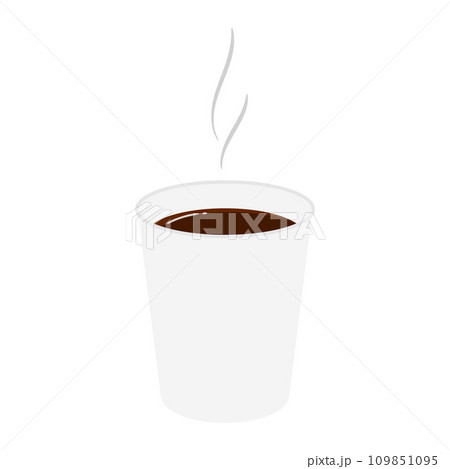 紙コップに入ったコーヒーのベクターイラスト。 紙コップに入ったコーヒーのベクターイラスト。 109851095