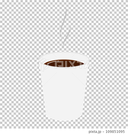 紙コップに入ったコーヒーのベクターイラスト。 紙コップに入ったコーヒーのベクターイラスト。 109851095