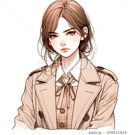 ムッとした表情の女の子 109851828