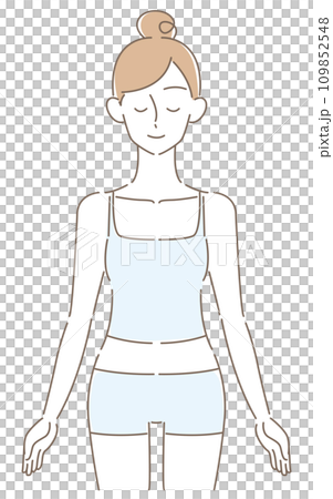 女性身體正面 109852548