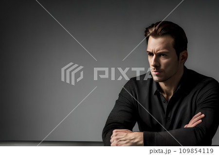 考える男 どちらかというとネガティブ 1 考える男 どちらかというとネガティブ 1 109854119