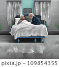 老後イメージ　臨終　AI生成画像 109854355
