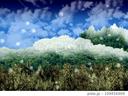 風景　雪山 109856809