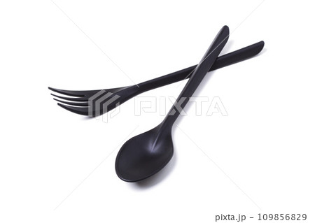 Disposable fork and spoon Disposable fork and spoon 109856829