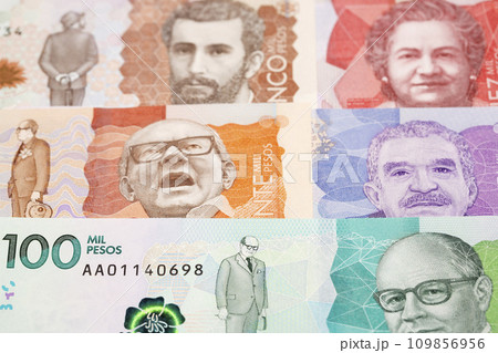 Colombian money a business background 109856956